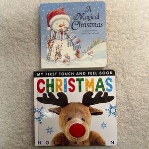 Tiger Tales "1st Touch/Feel Christmas" + Magical Christmas Board Book Set